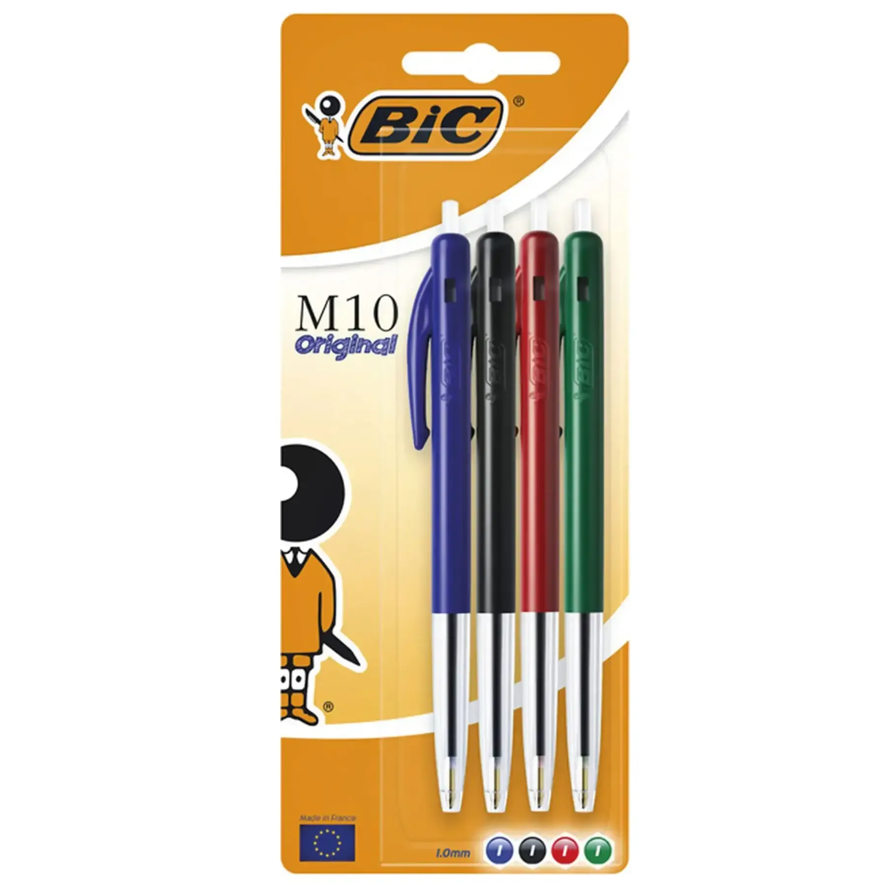 4 Stylos à bille M10 Original BIC