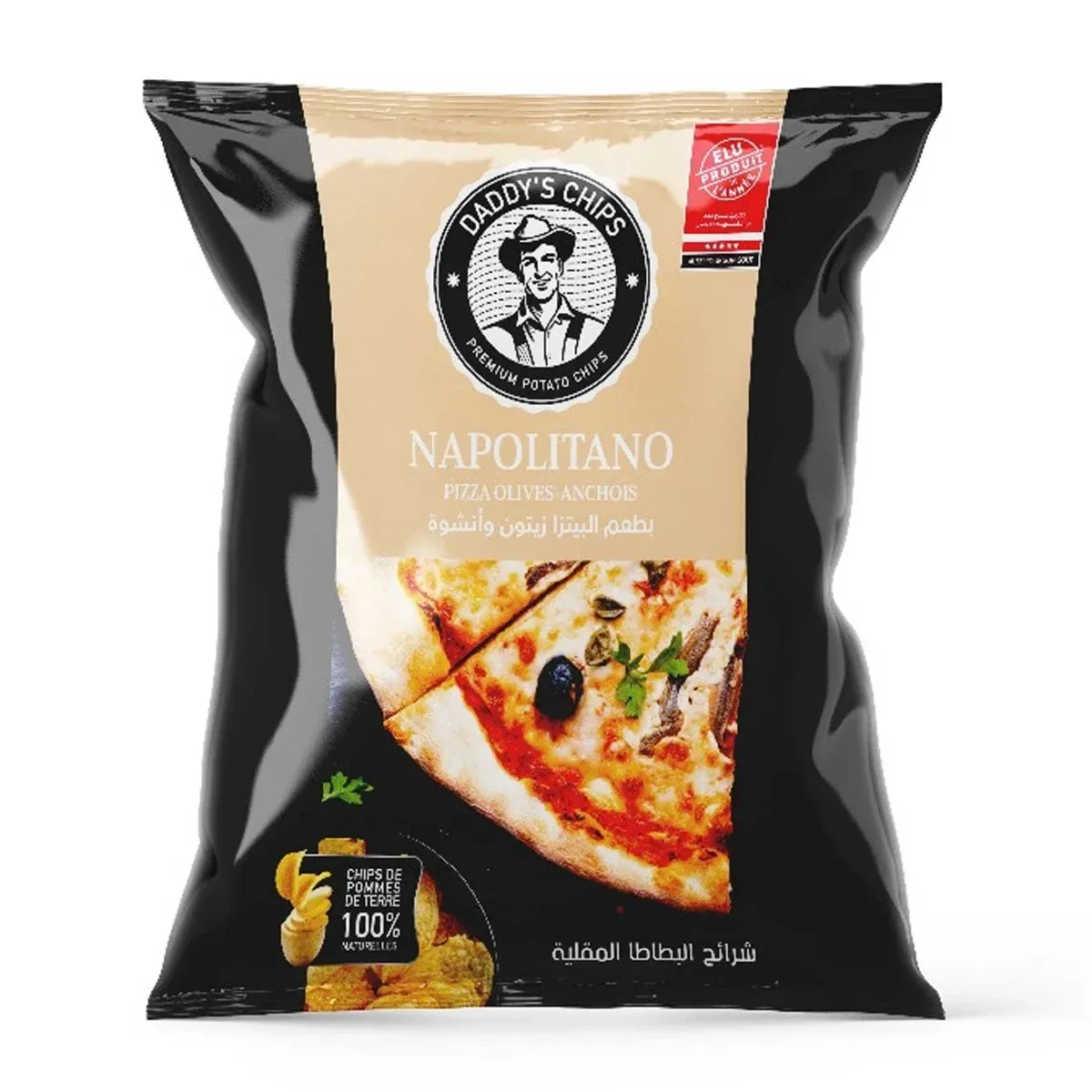 Chips de pomme de terre naturelle pizza napolitano