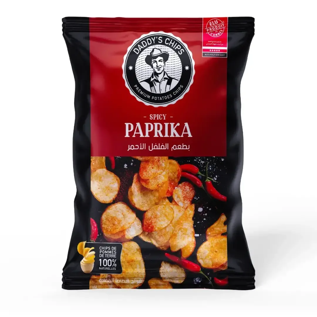 Chips de pomme de terre naturelle au paprika