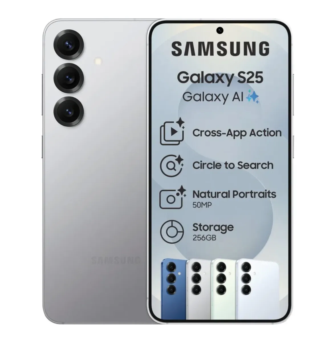 Smartphone Galaxy S25 12GO 256GO Silver
