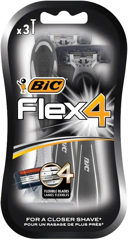 Rasoirs Jetables 4 lames Flex 4