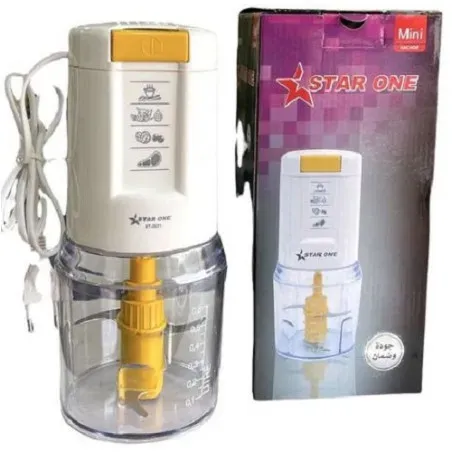 Mini hachoir 4 Lames 500W Blanc