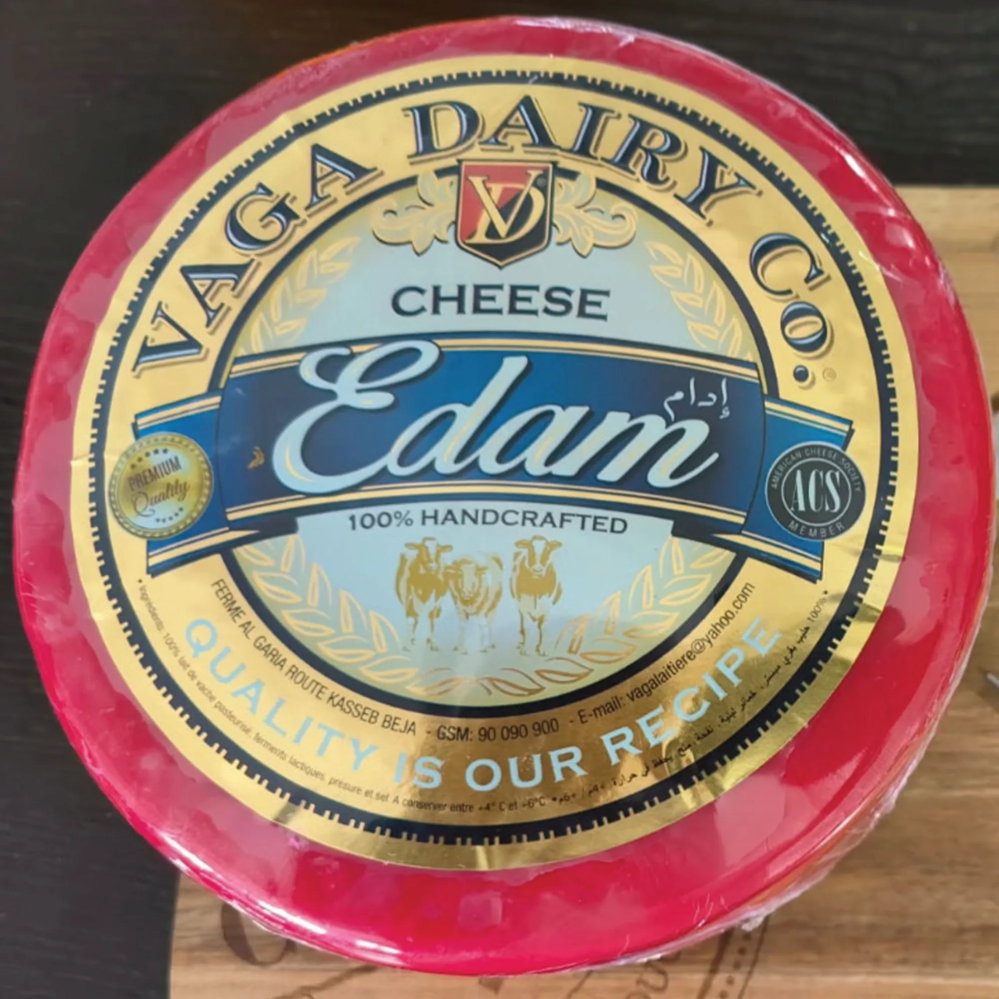 Fromage edam rouge
