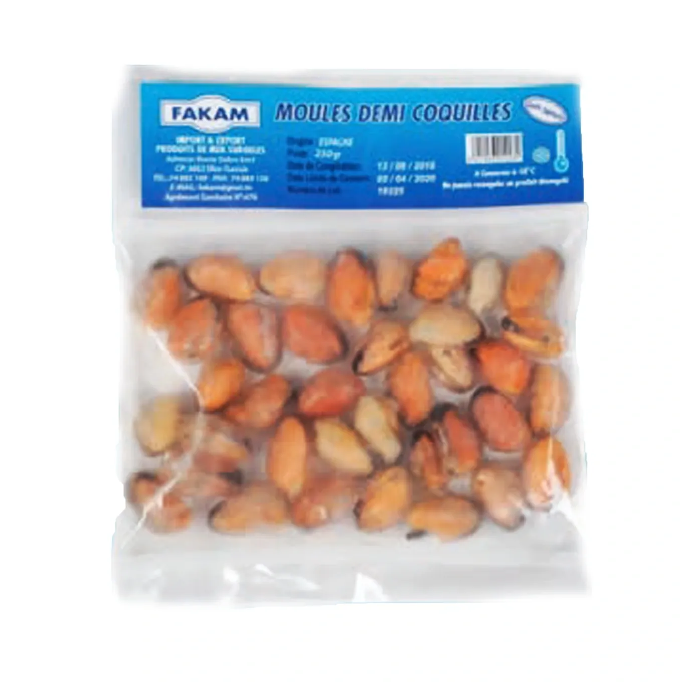 Moules décoquillées