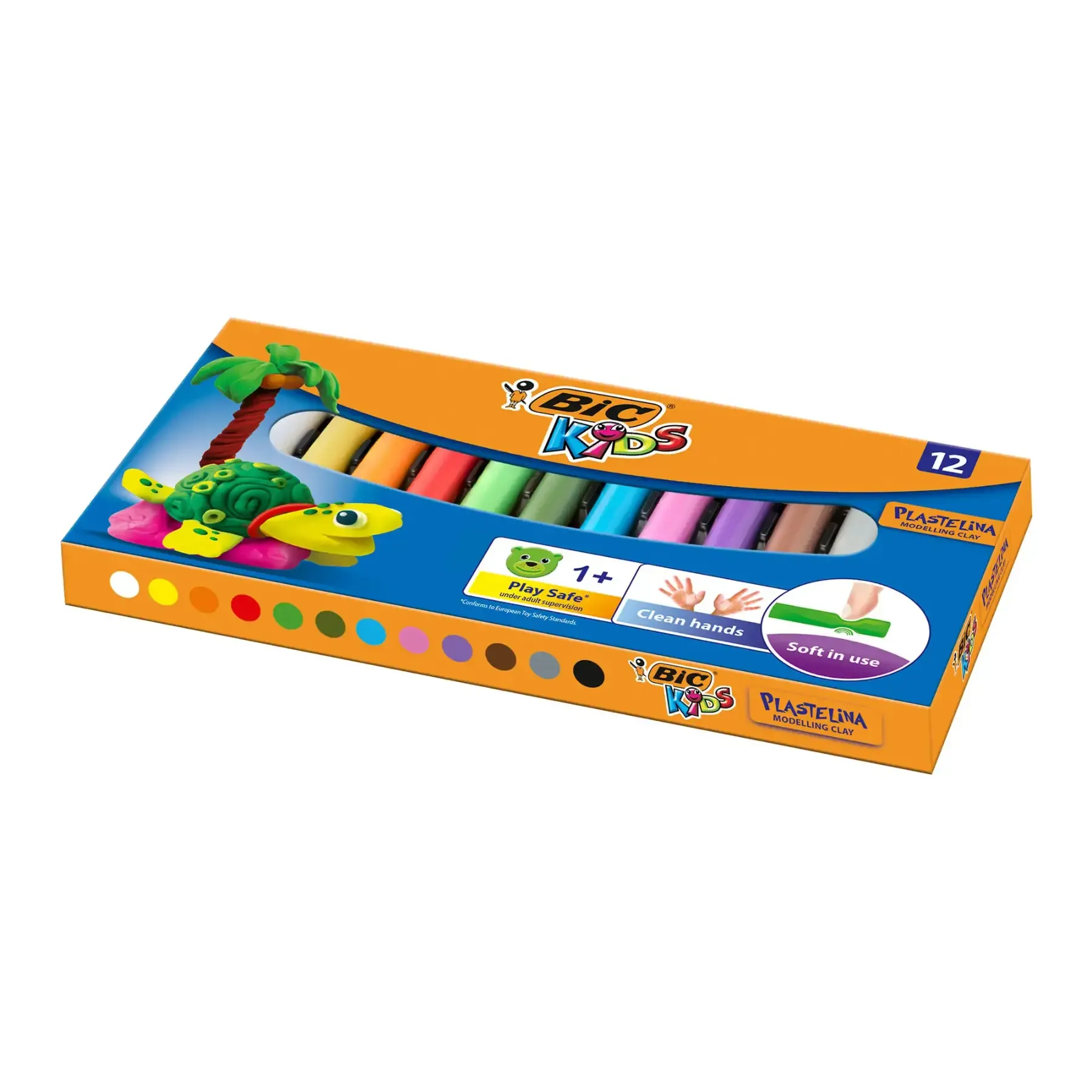 de 12 pâtes à modeler BIC plasticine