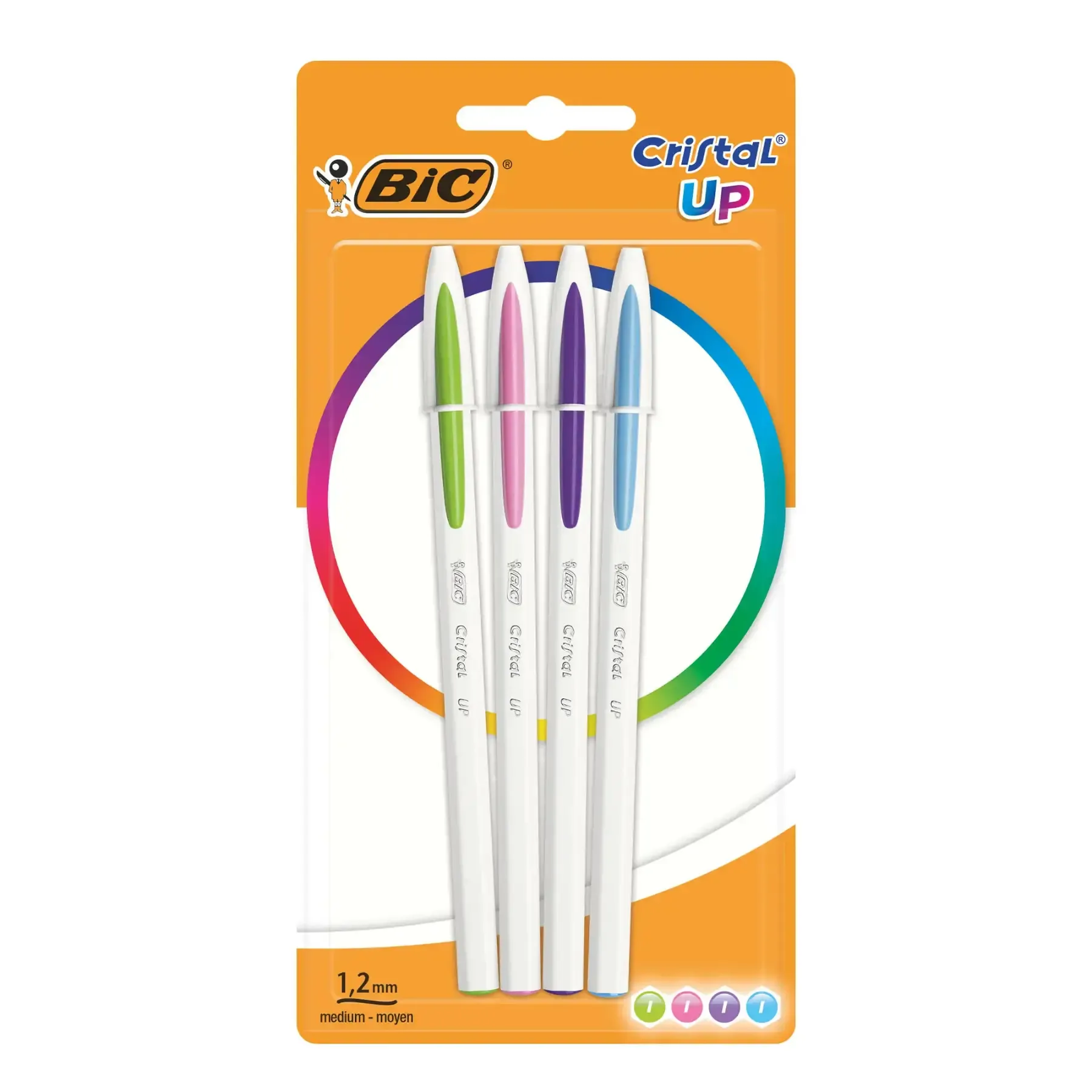 Lot de 4 stylos à bille Cristal up