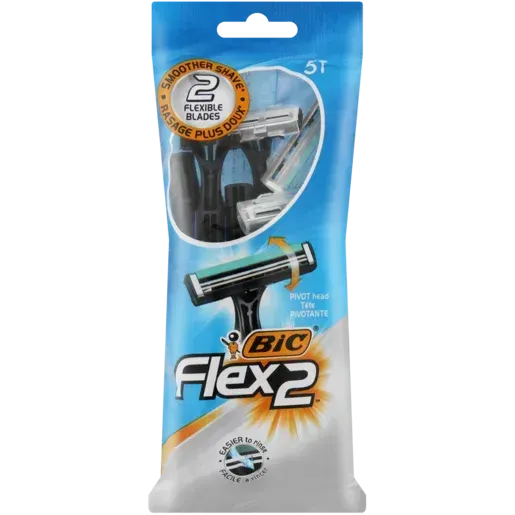 Rasoirs Jetables 2 lames Flex 2
