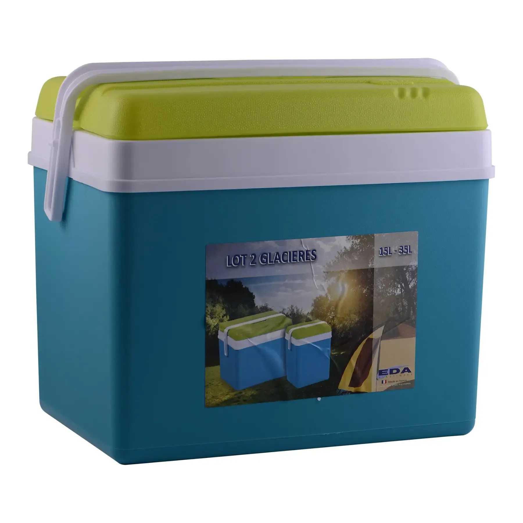 Lot de 2 glacières rigides