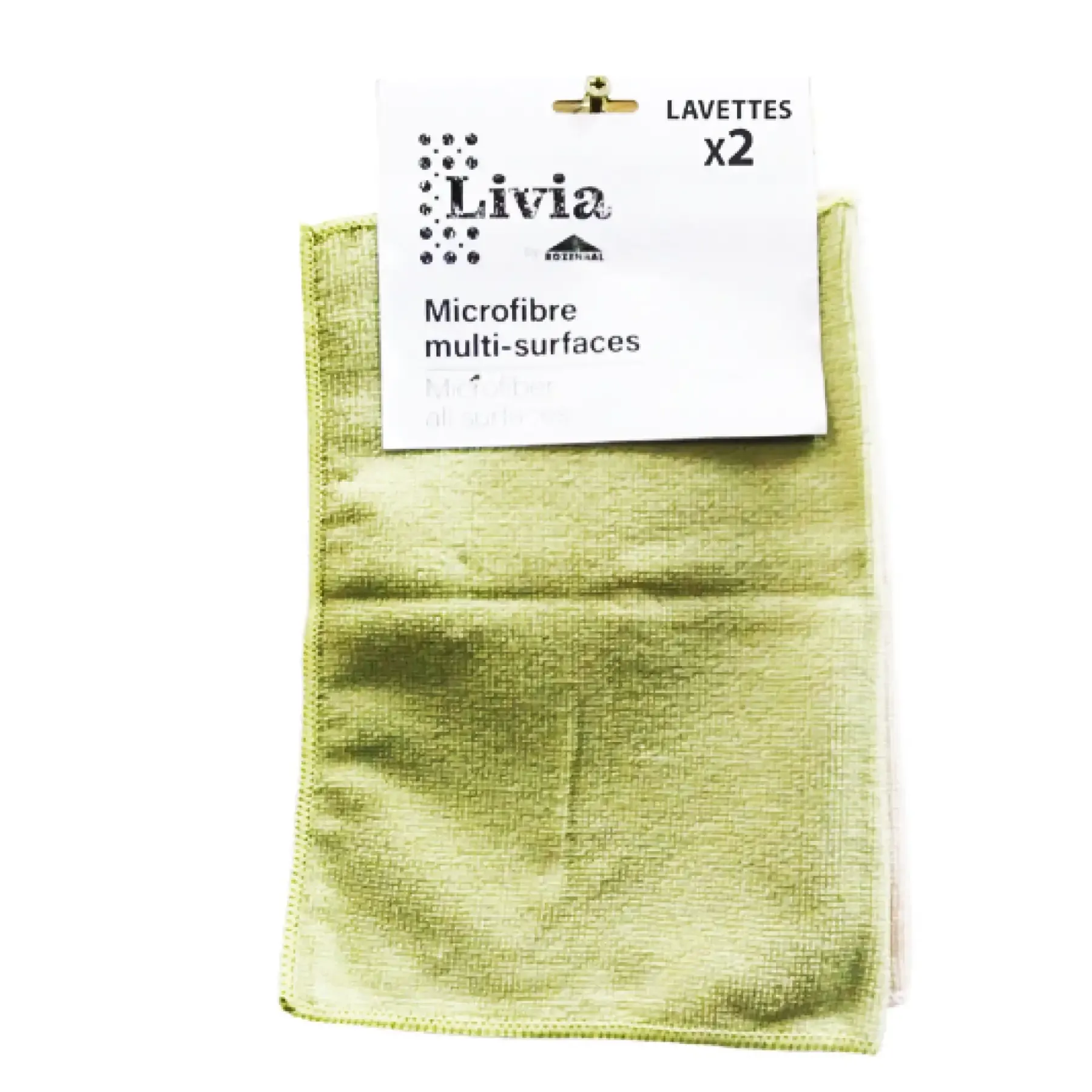 Lot de 2 lavettes microfibres multi-surfaces