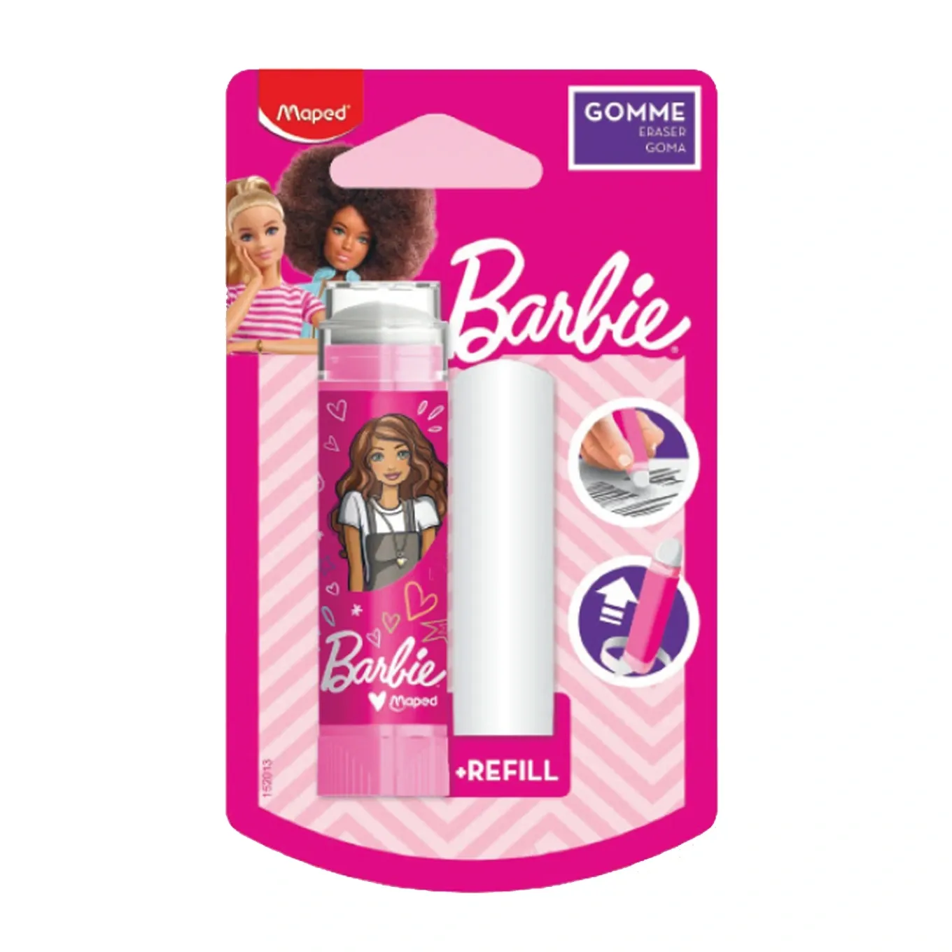 Gomme en tube Barbie