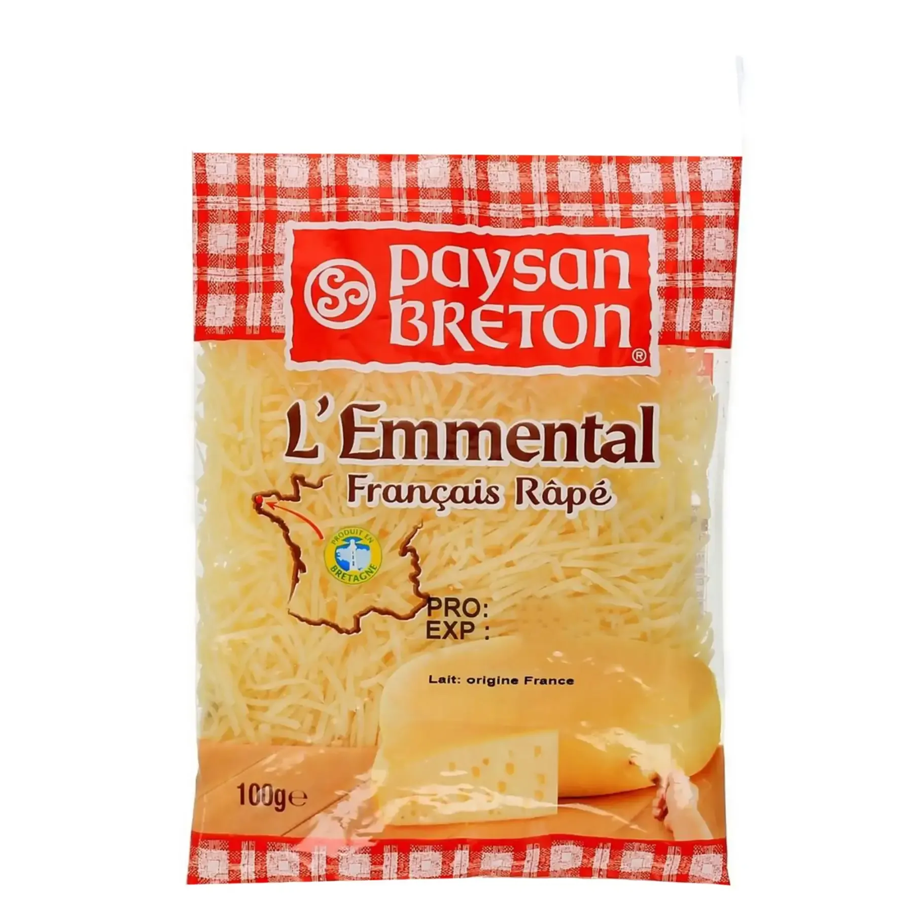 Fromage râpé à l'emmental 