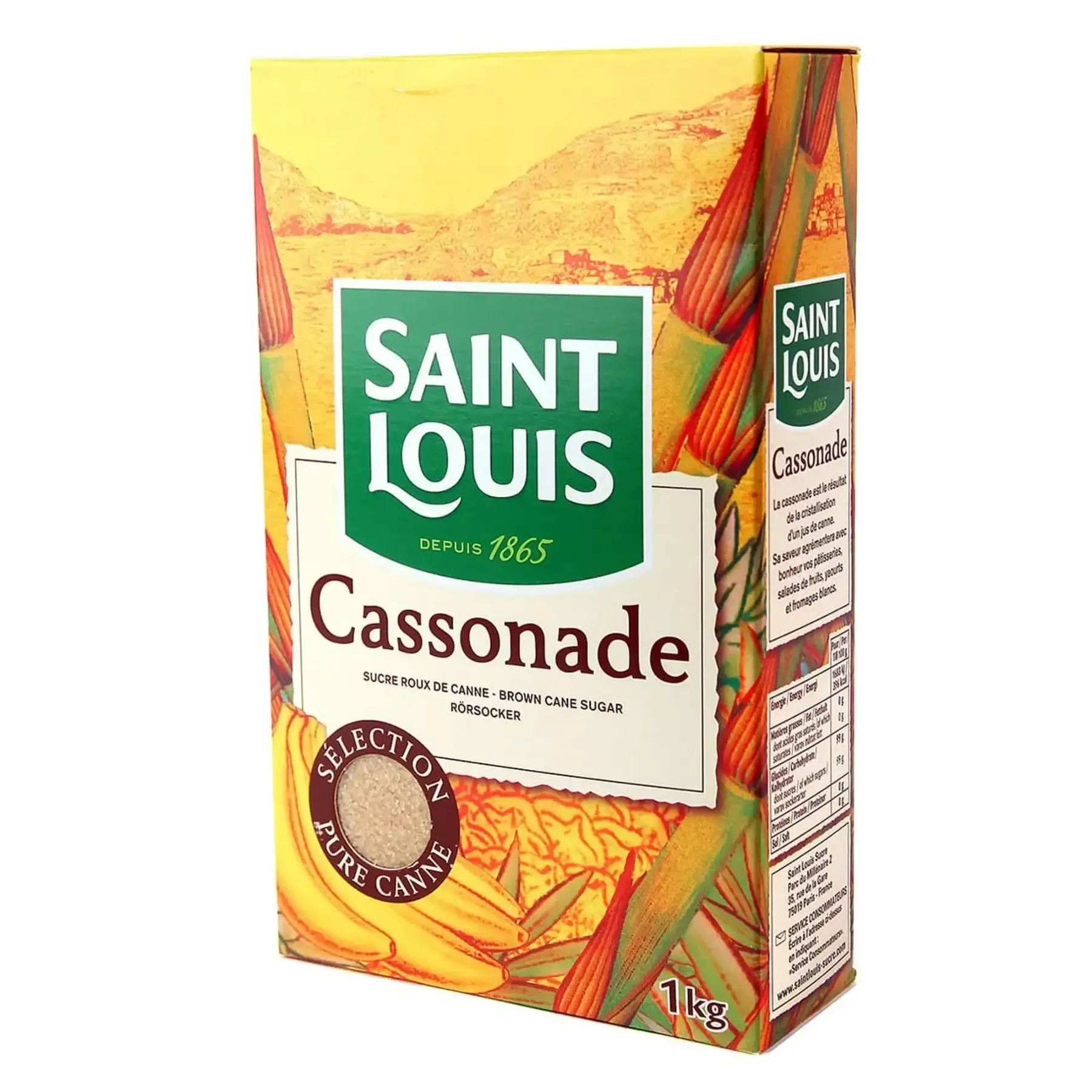 Sucre roux en poudre cassonade - Saint Louis 