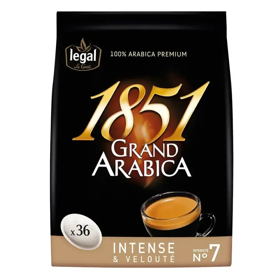 Dosettes de café intense et velouté N°7