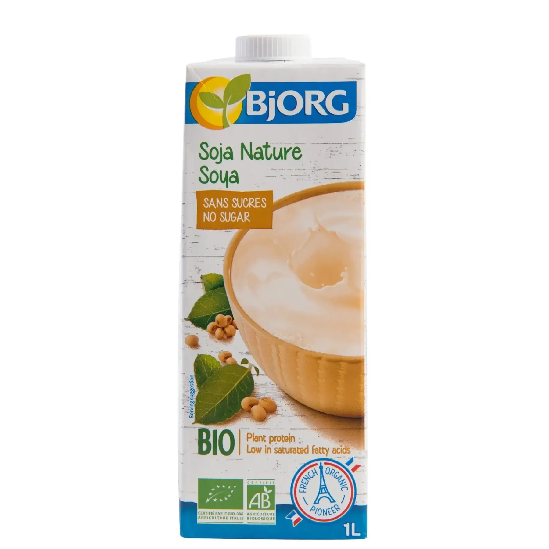 Boisson végétale soja nature bio sans sucres ajoutés 