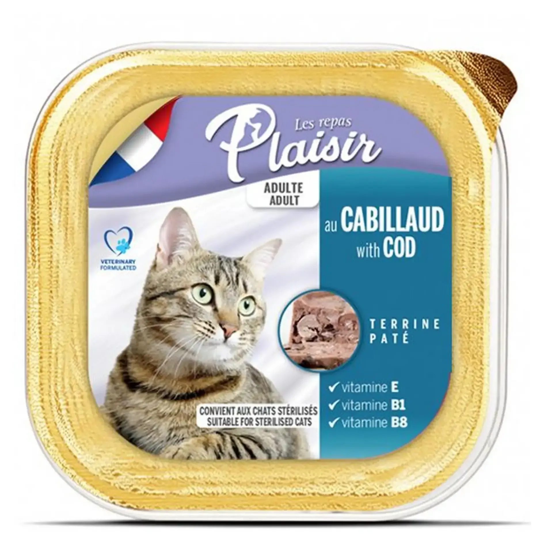 Aliment pour chat au poisson