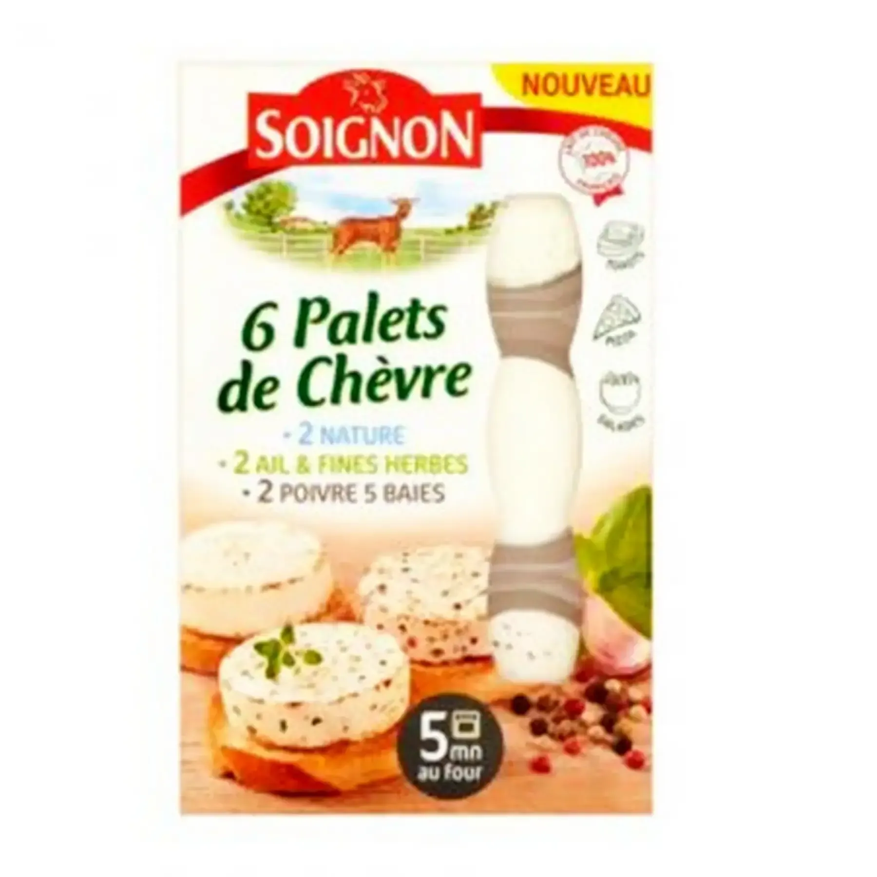 Les palets de chèvre aromatisés