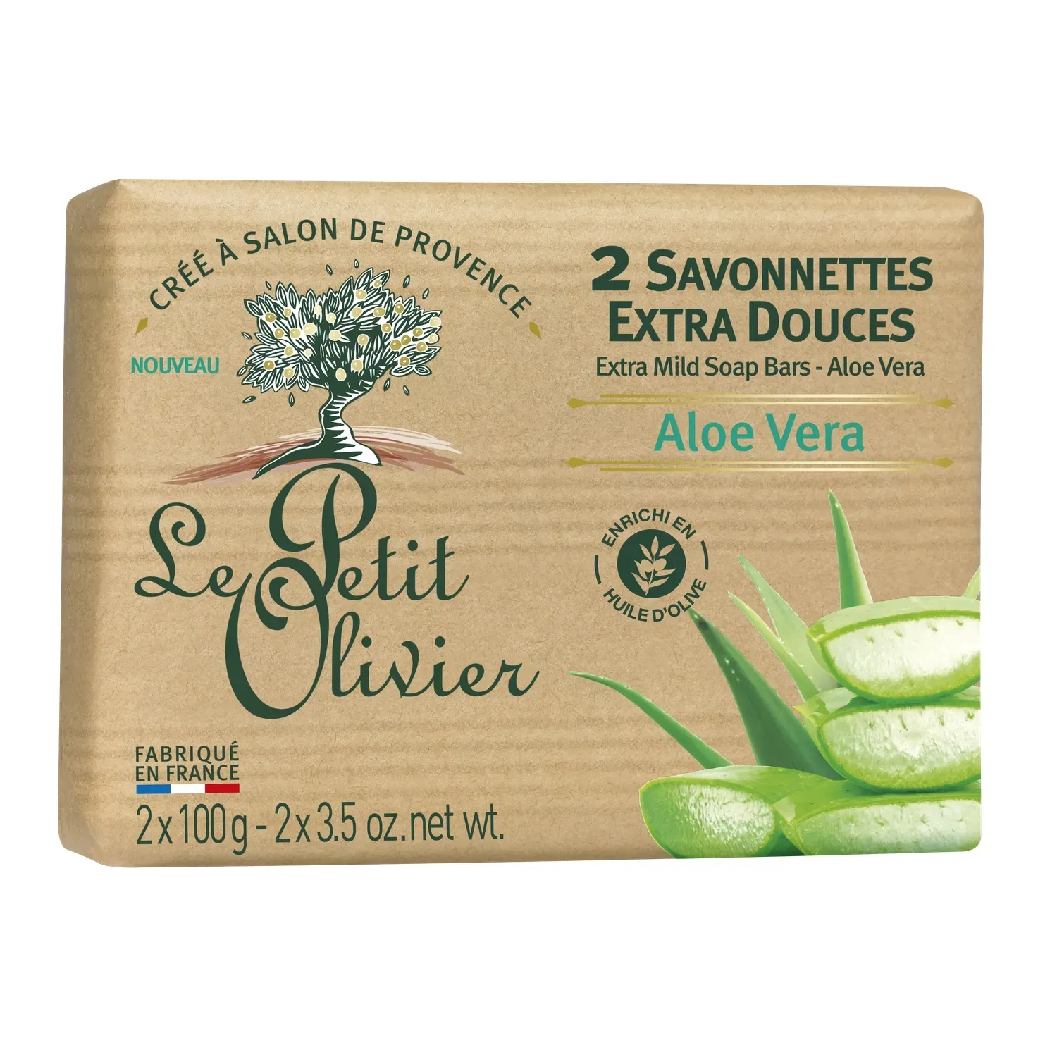Savon solide corps extra doux Aloe Vera