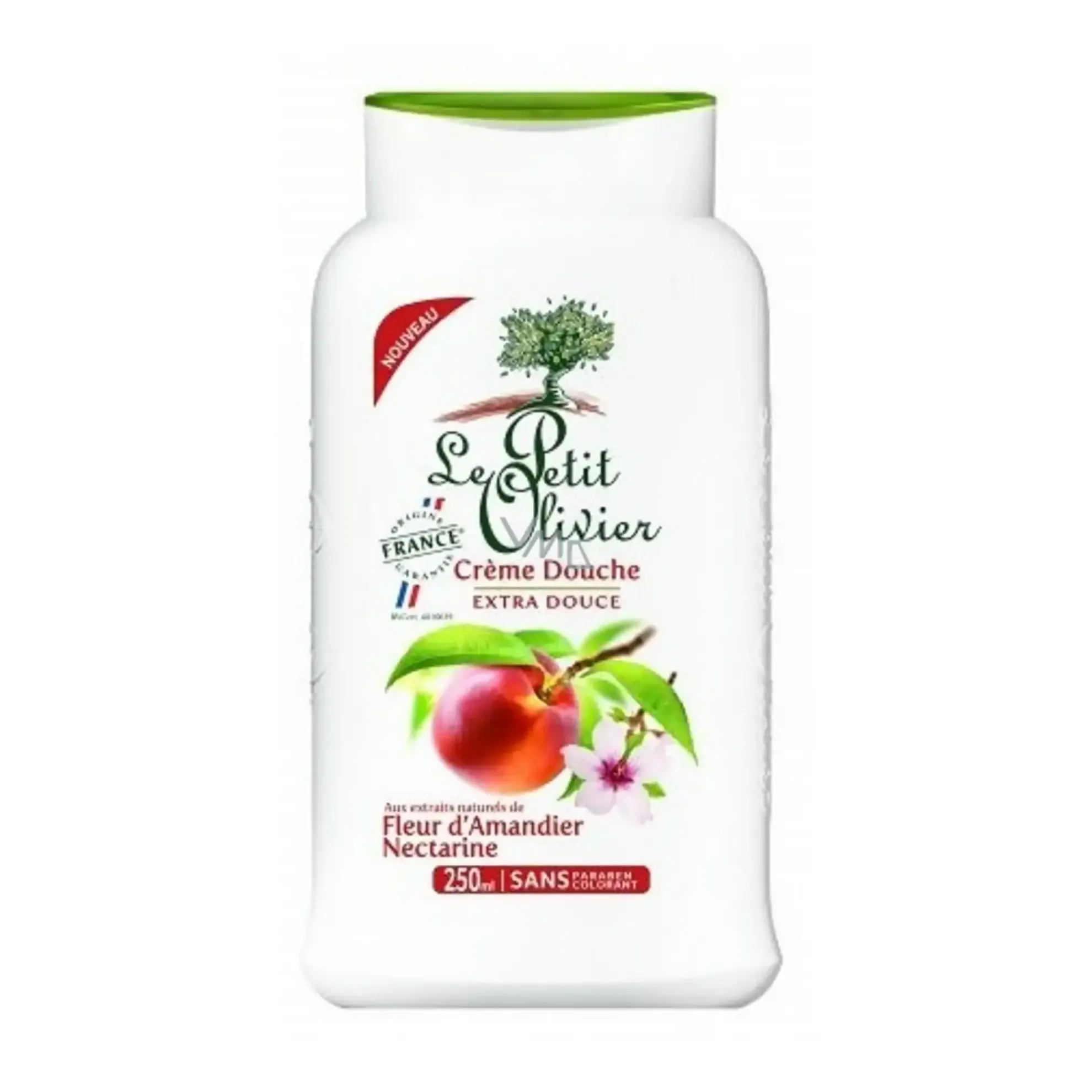Crème douche extra douce fleur d'amandier nectarine
