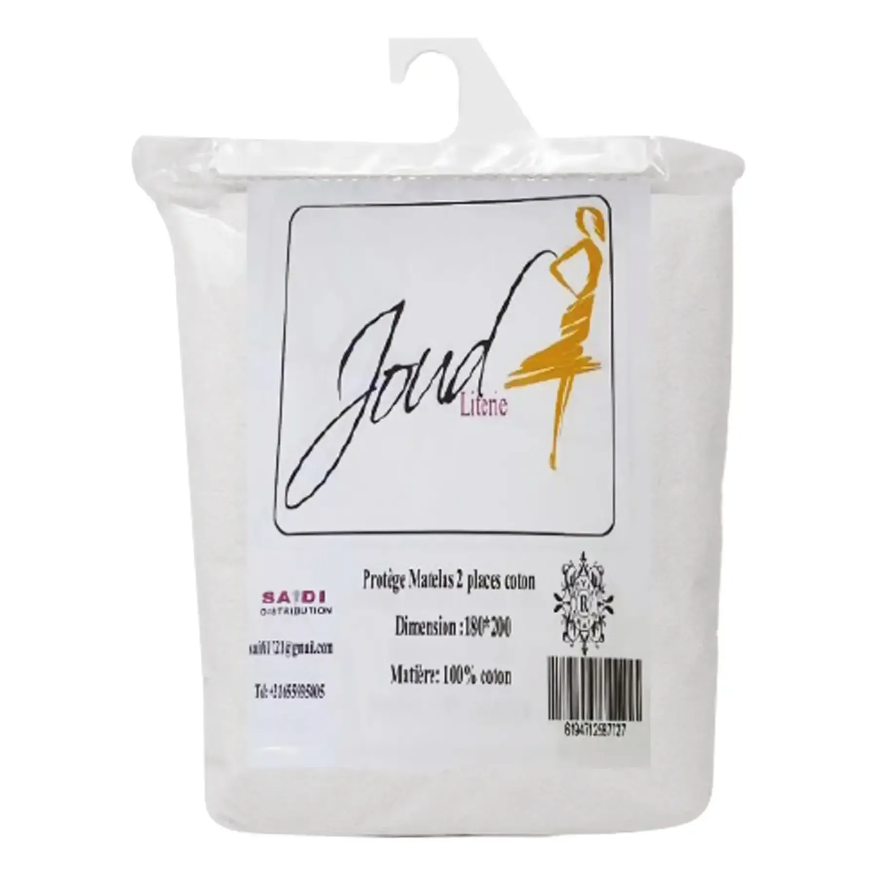 protège matelas 2 places blanc