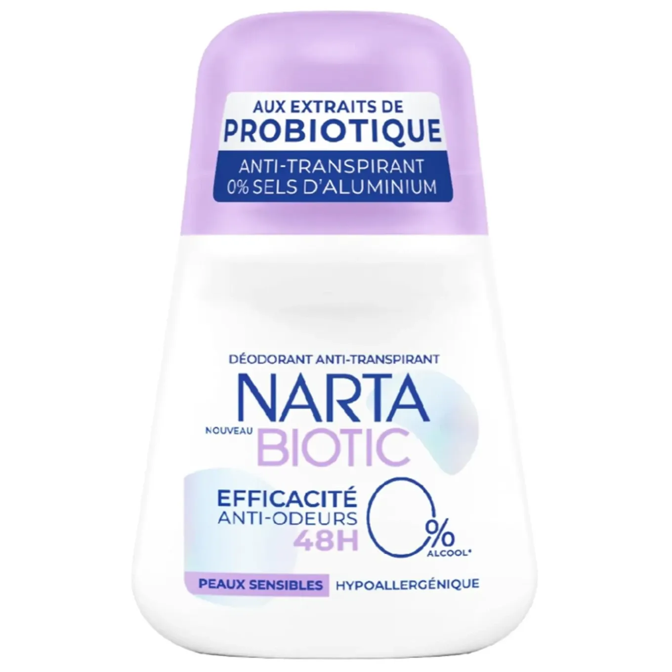 Roll'on anti-odeurs Biotic peaux sensibles 0% alcool