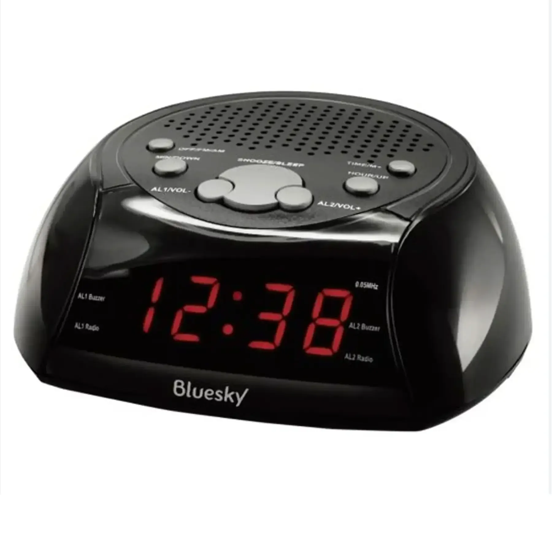 Radio-réveil digital noir