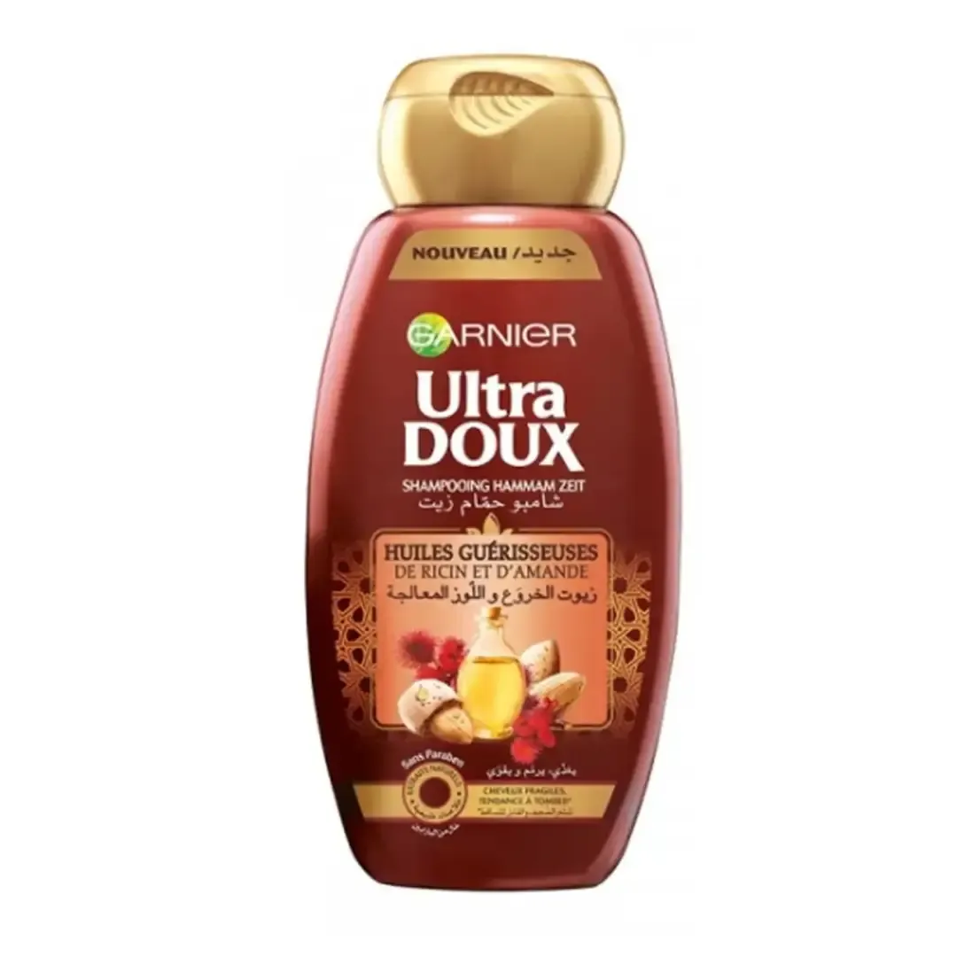 Shampooing aux huiles guérisseuses de ricin et d'amande