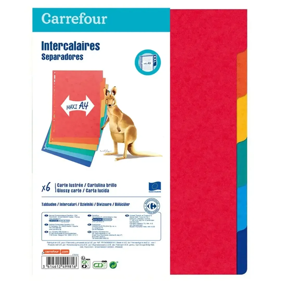 Lot de 6 intercalaires