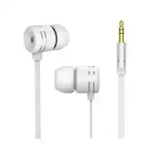 Écouteurs intra-auriculaire blancs