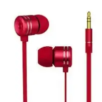 Écouteurs intra-auriculaire rouges