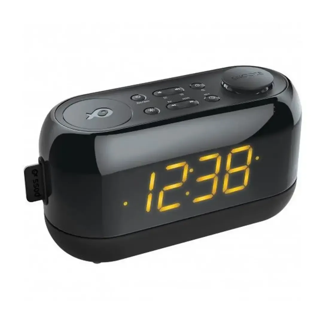 Radio réveil LED noir