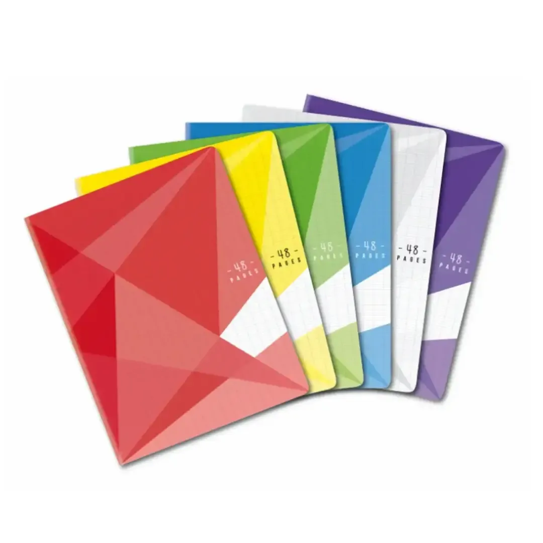 Cahier 17x22cm grands carreaux - 48 pages