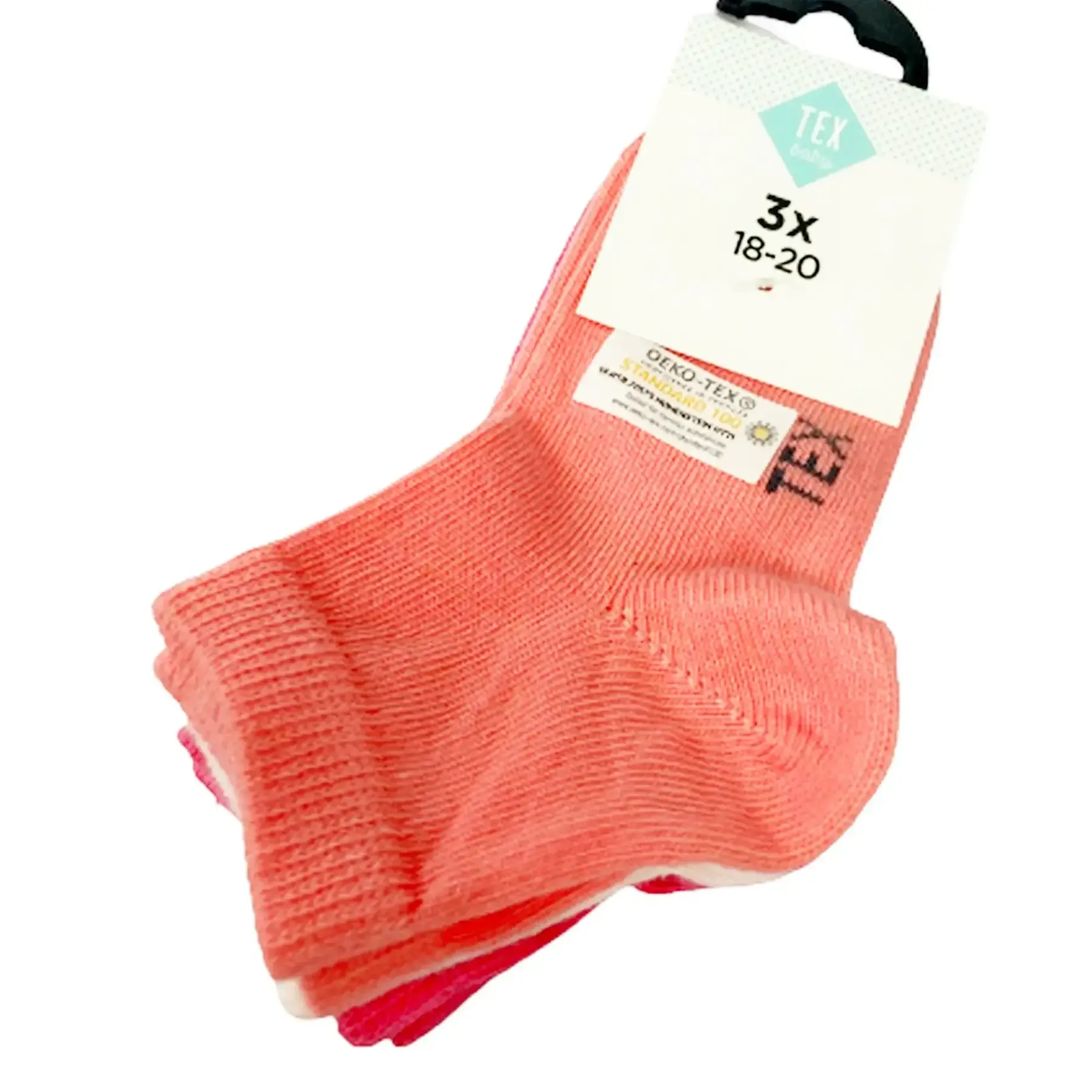 Lot de 3 chaussettes roses pour bébé