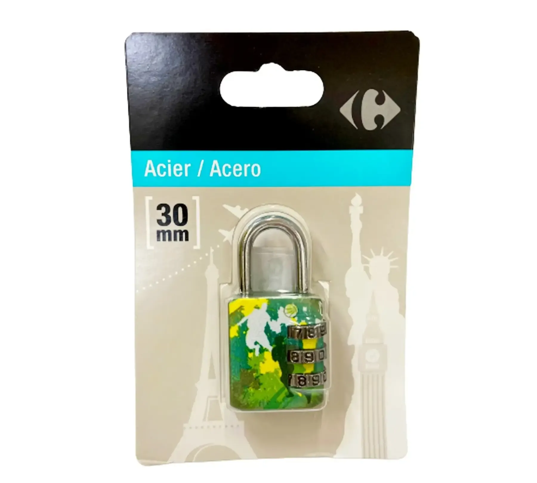 Cadenas en acier avec combinaison 20mm