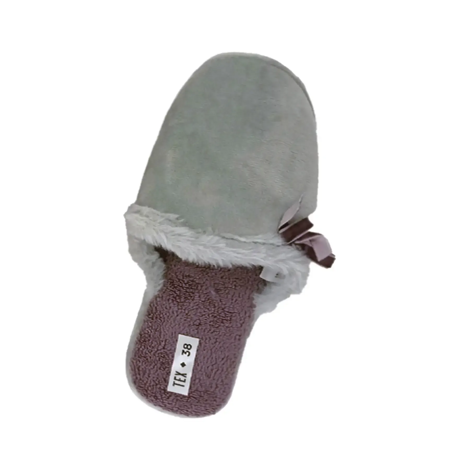 Pantoufles femme gris