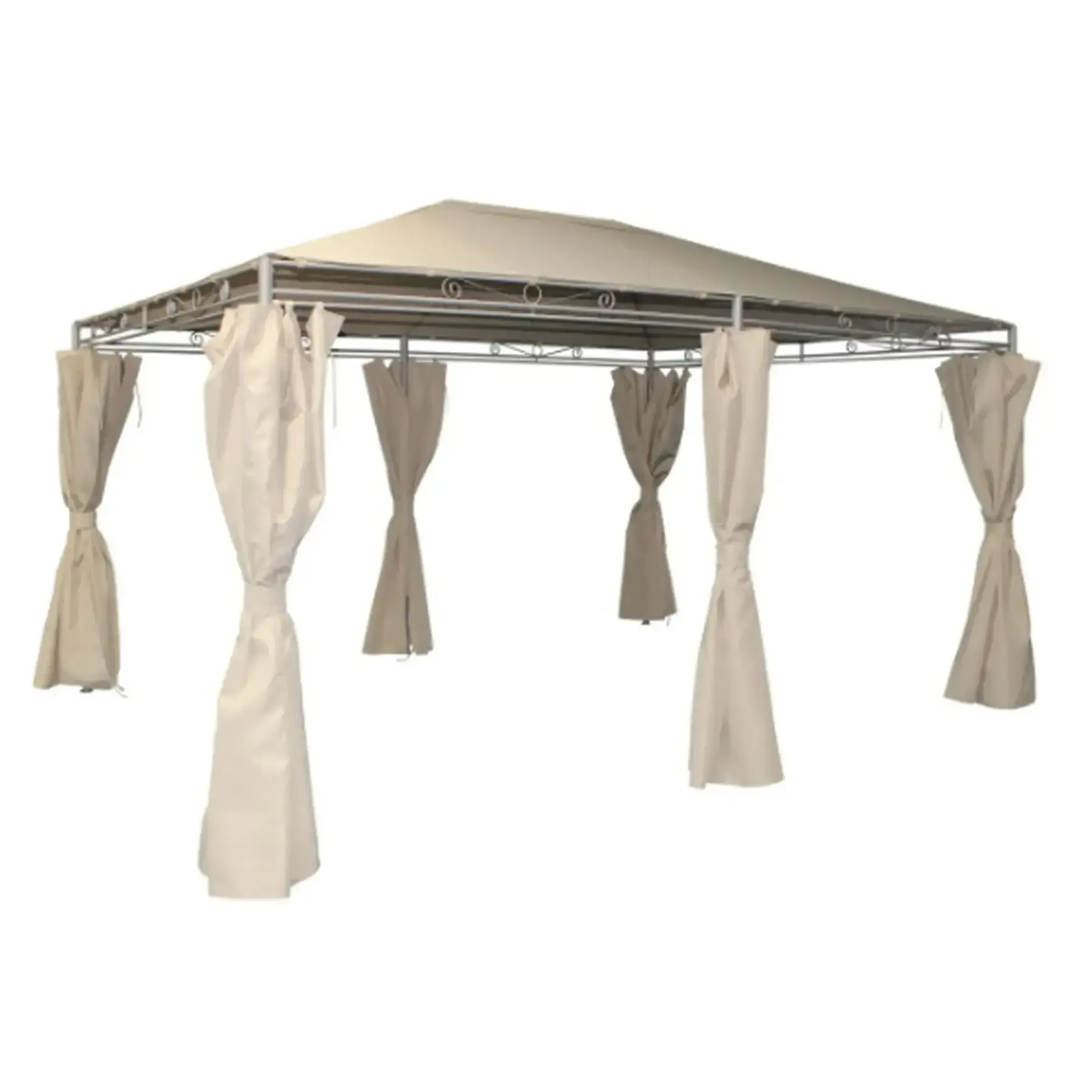 Tonnelle de jardin beige 3x4 m