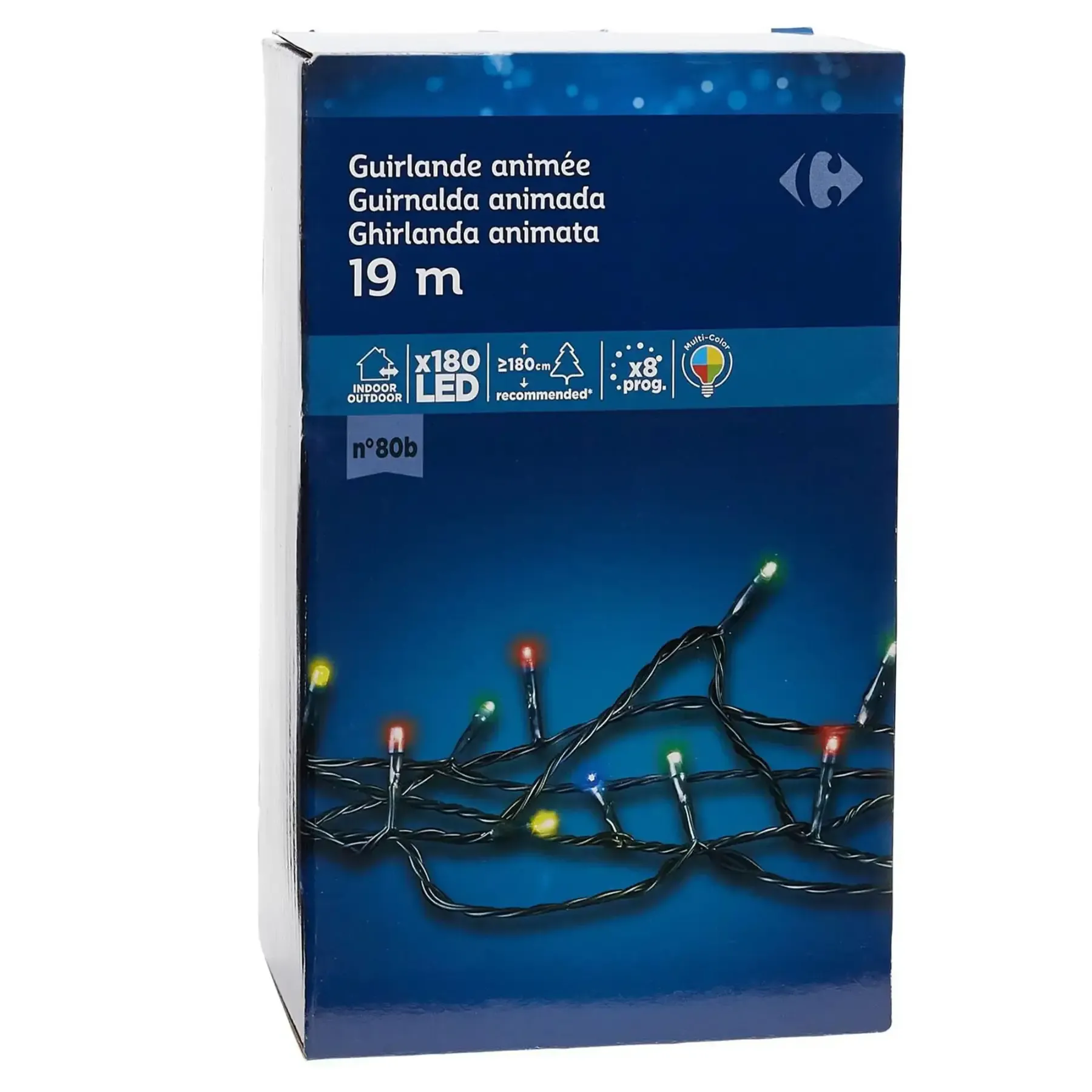 Guirlande 240 LED Multi-couleurs