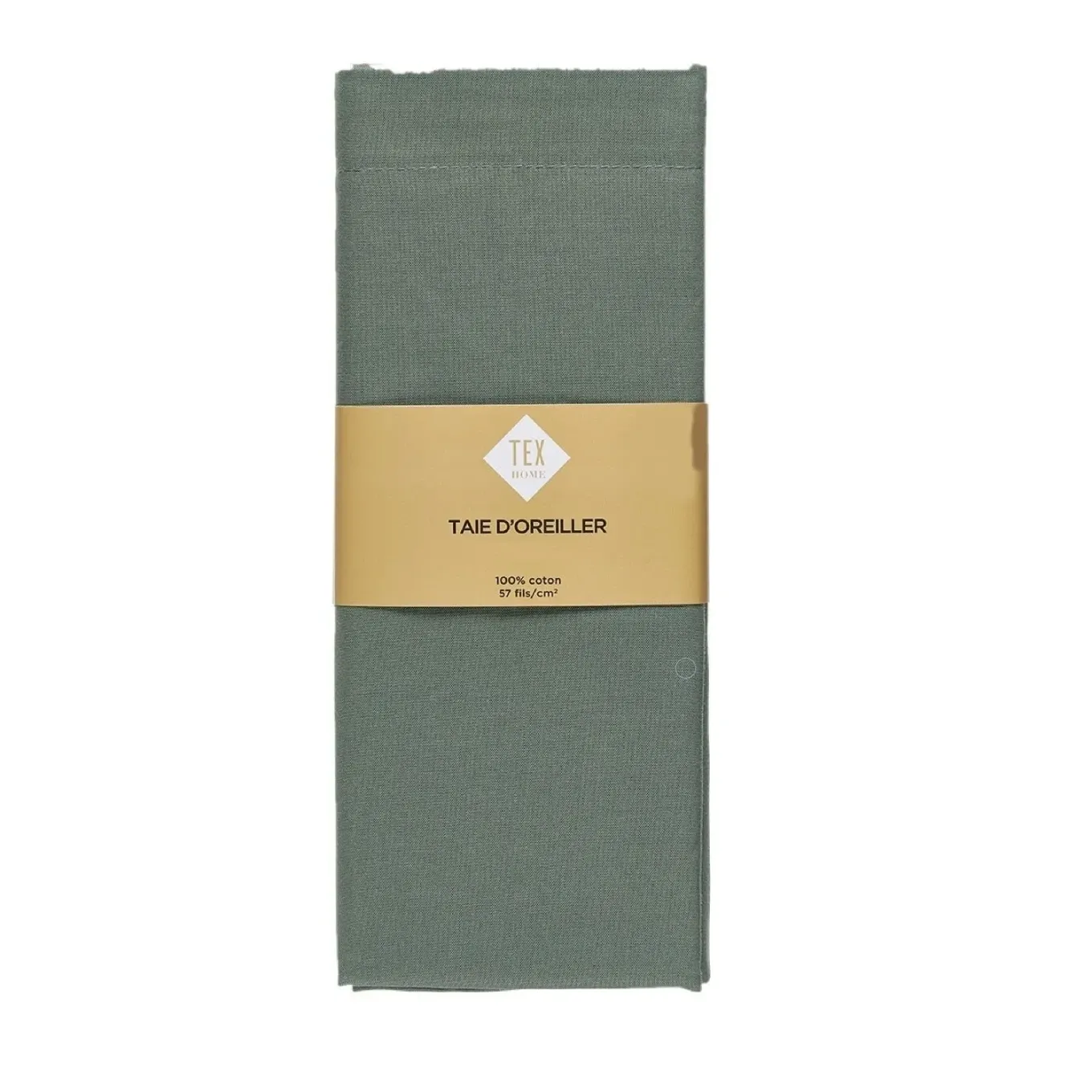 Taie d’oreiller kaki