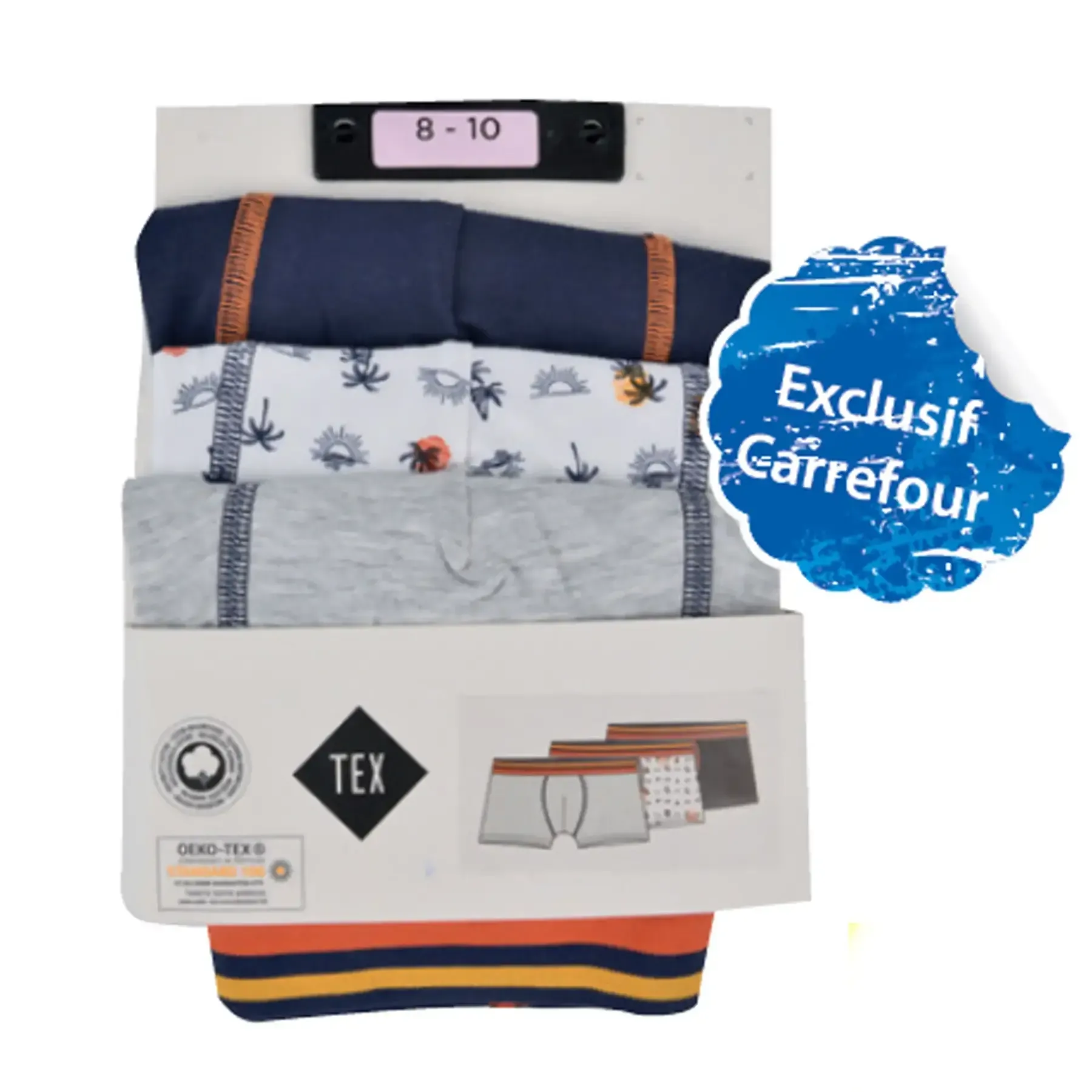 Lot de 3 boxers marine