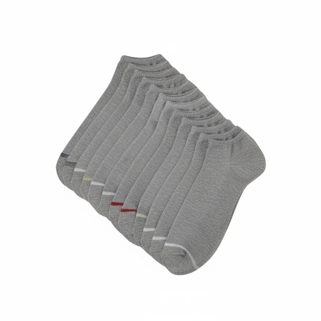 Lot de 6 socquettes Homme Gris