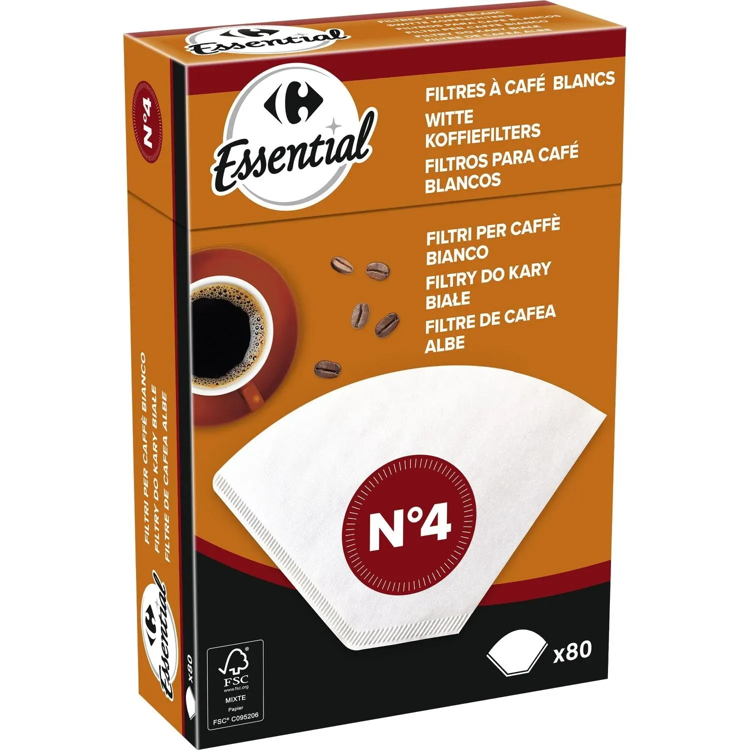 Filtre à Café Blanc N°4