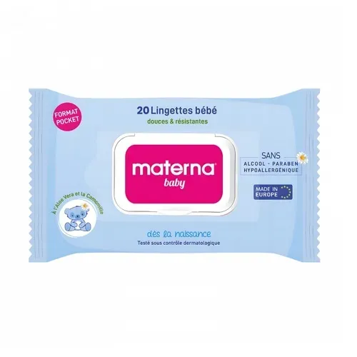 Lingettes bébé Douces et résistantes Bleu