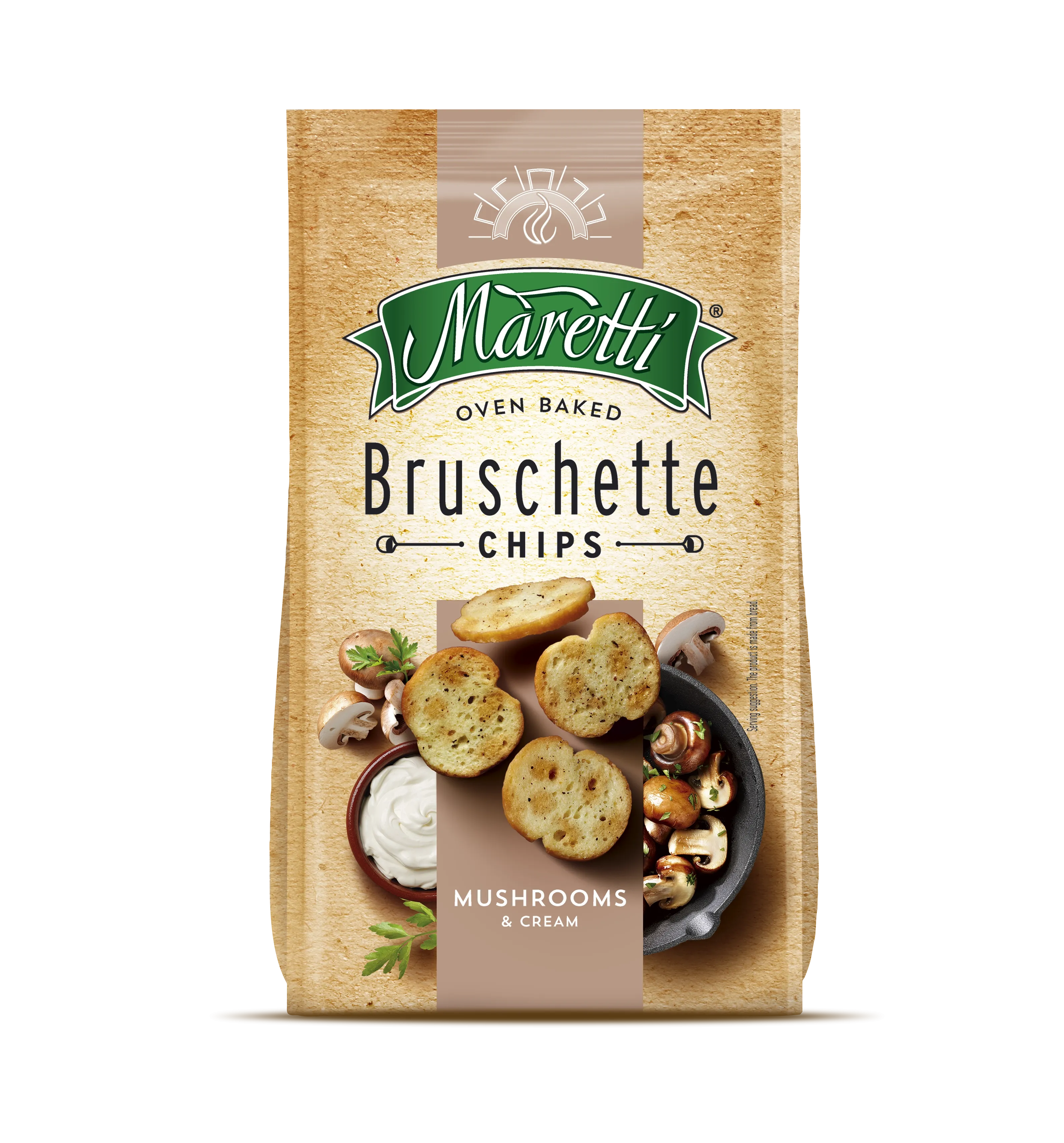 Bruschette aux champignons et à la crème