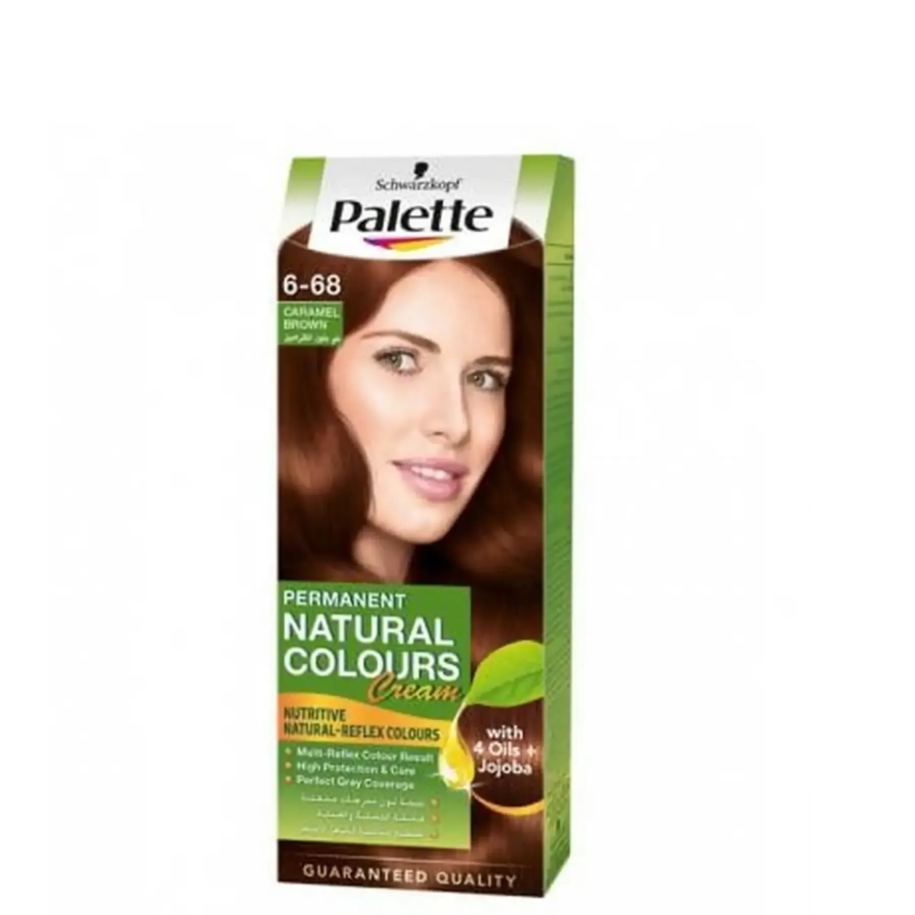 Coloration permanente 6-68 châtain clair acajou