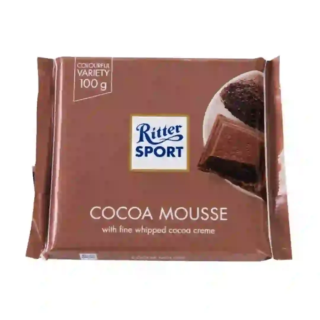 Chocolat au lait fourré d'une mousse au cacao