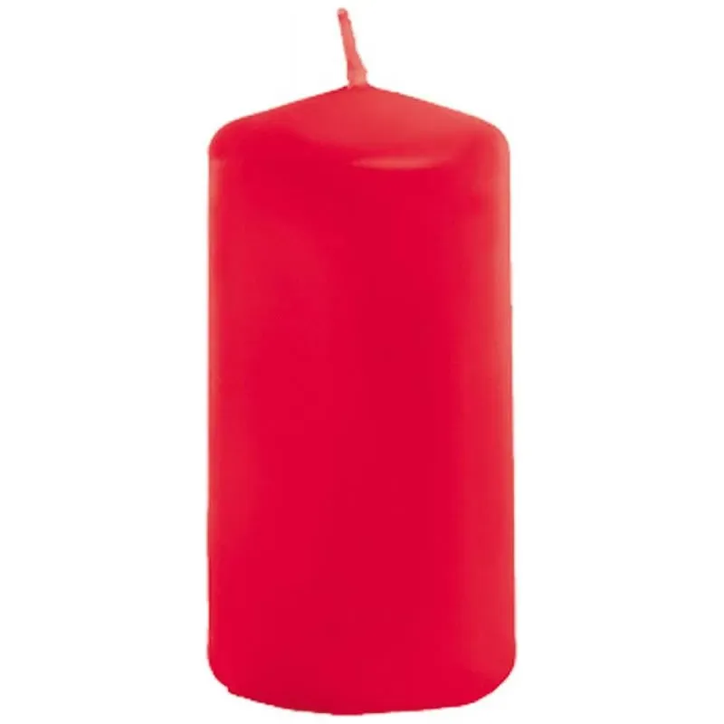 Bougie cylindrique rouge