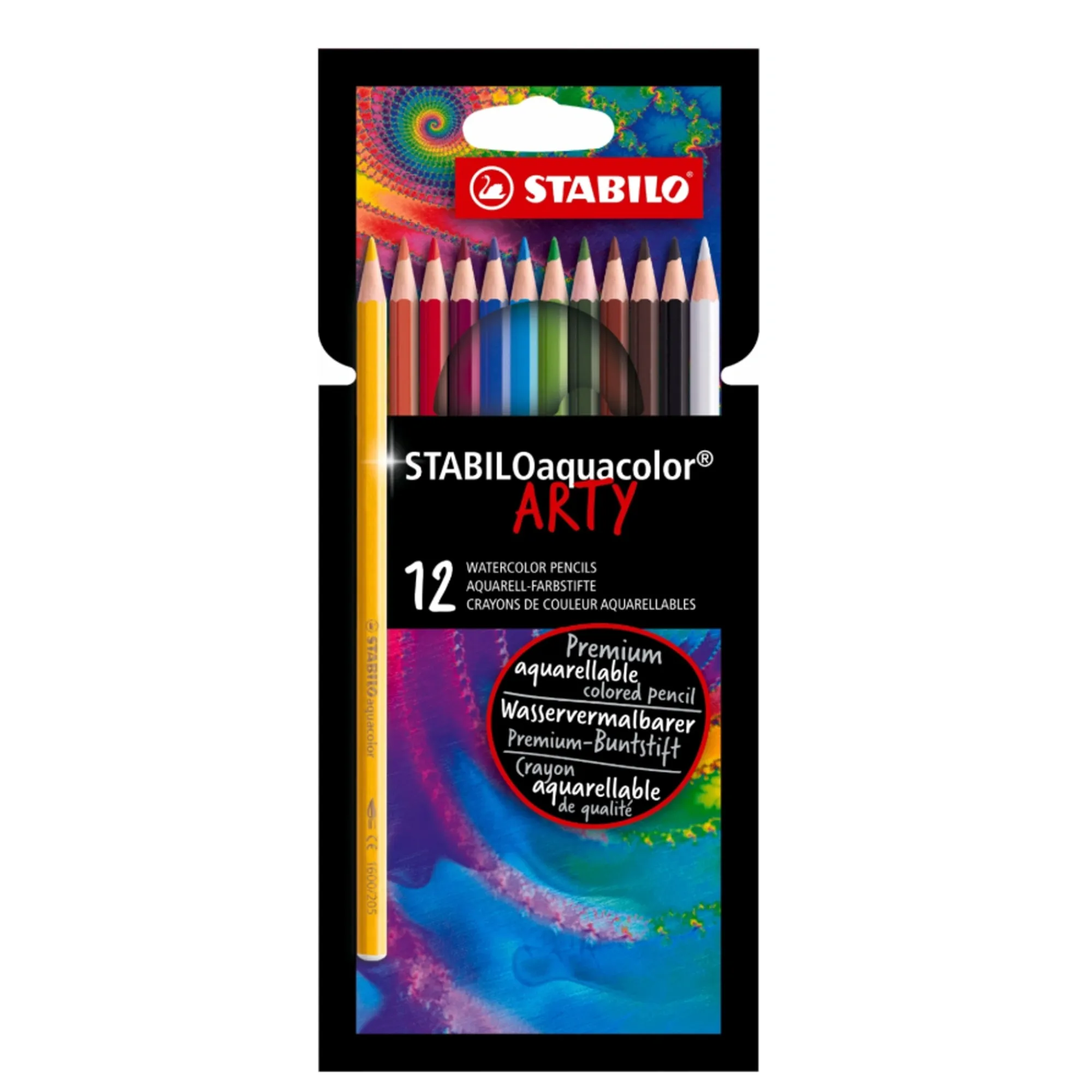 Crayons de couleur assortis aquarellables