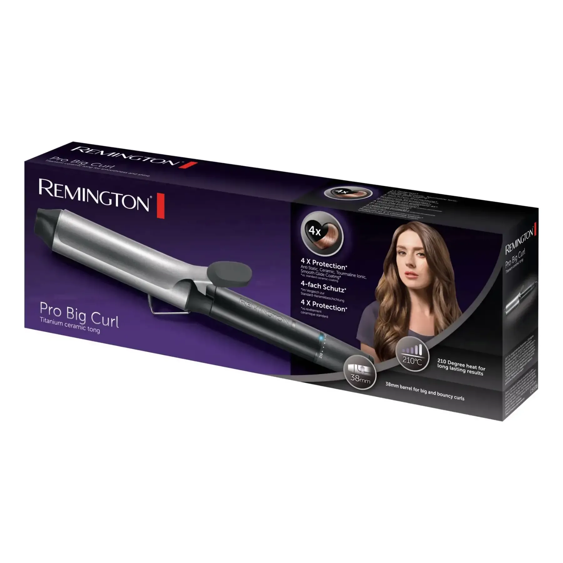 Fer à boucler max 210° Pro Big Curl noir