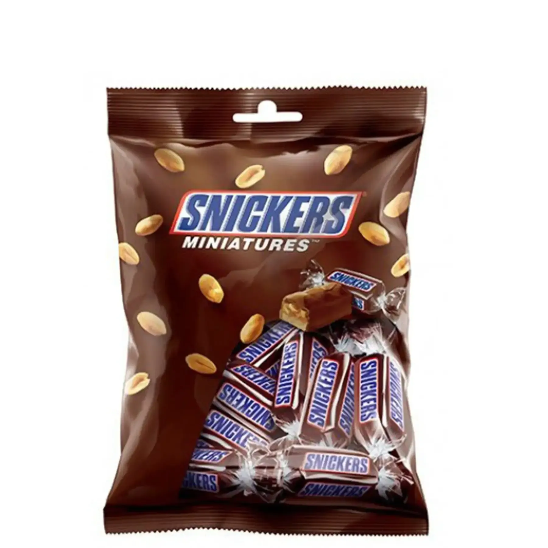 Barres de chocolat au cacahuète et caramel Miniatures
