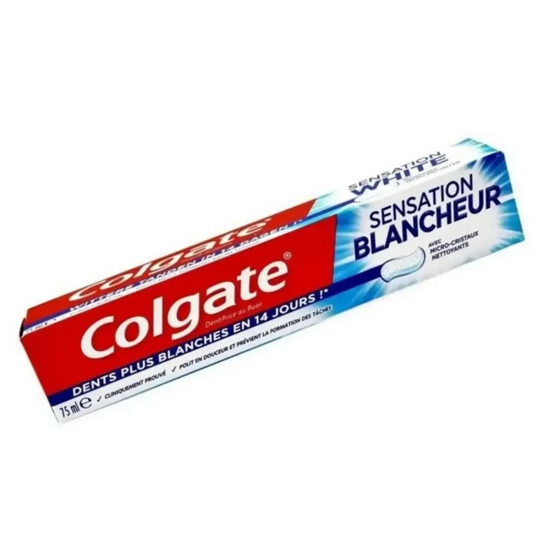Dentifrice avec micro-cristaux nettoyants Sensattion White