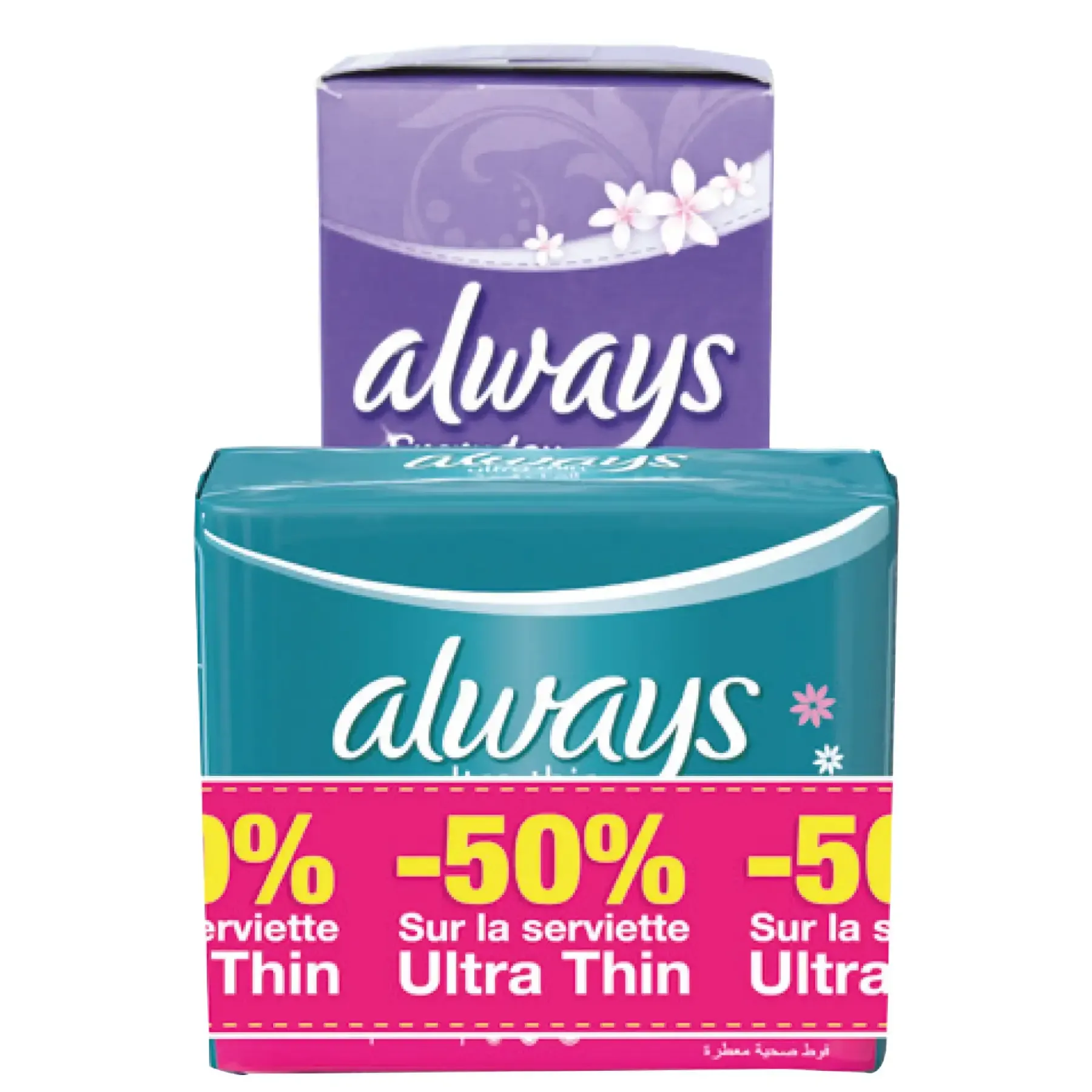 Lot de serviettes hygiénique et protège slip fresh et protect